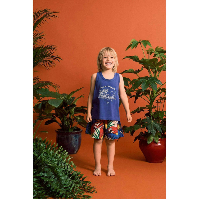 LEISURELY TANK TOP BLUE
