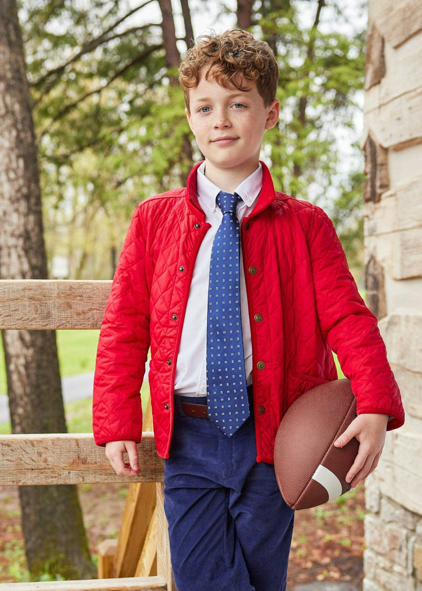 Classic Quilted Jacket - Red