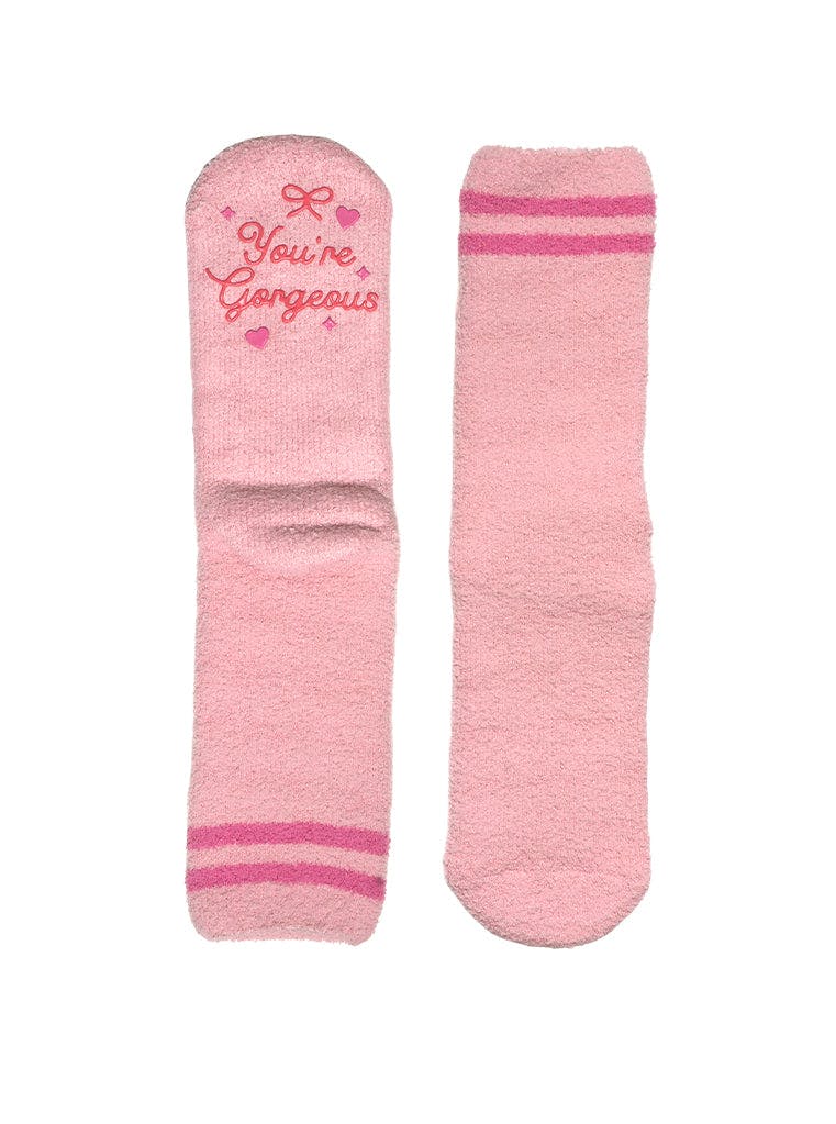 Gorgeous Fuzzy Crew Socks