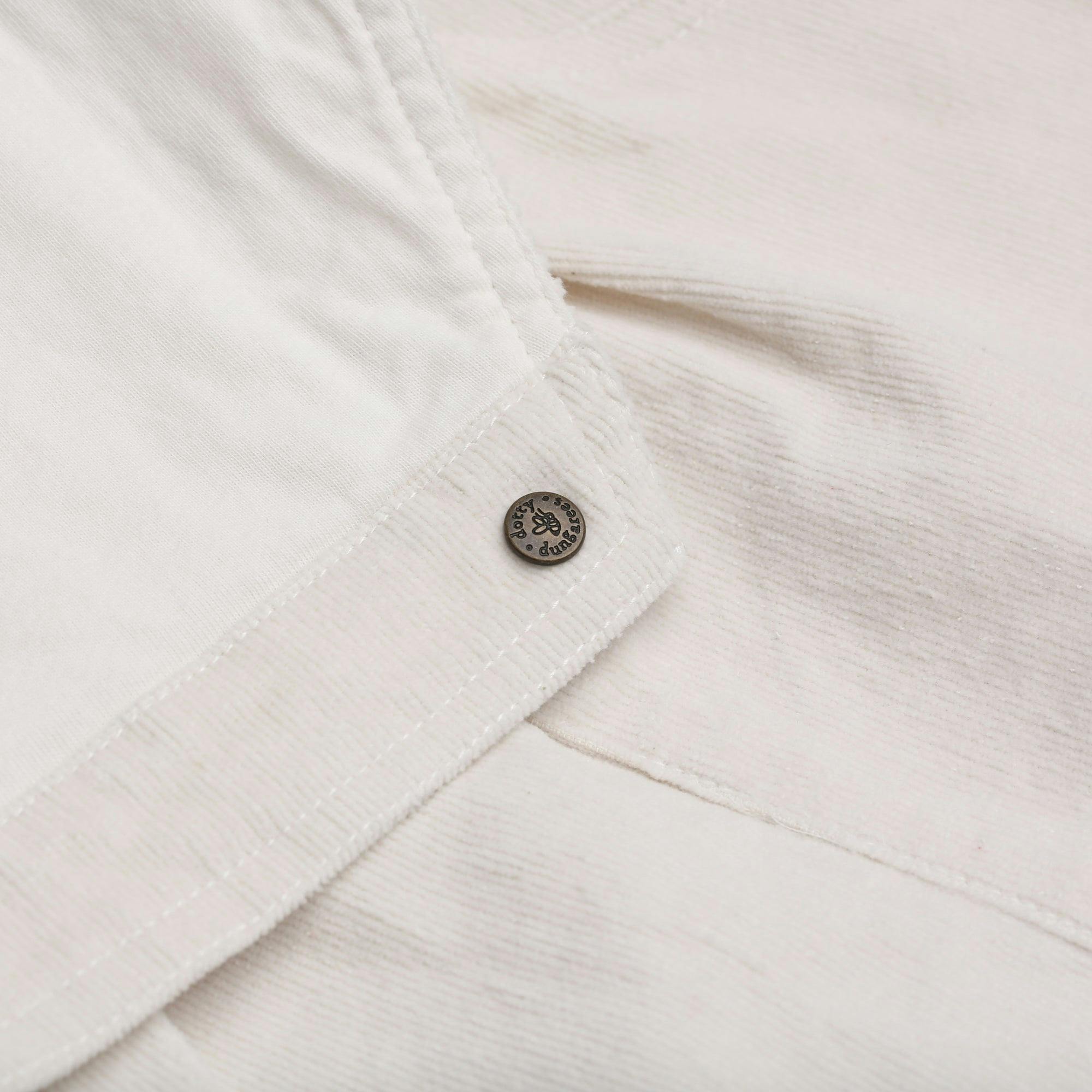 Custard Corduroy Dress