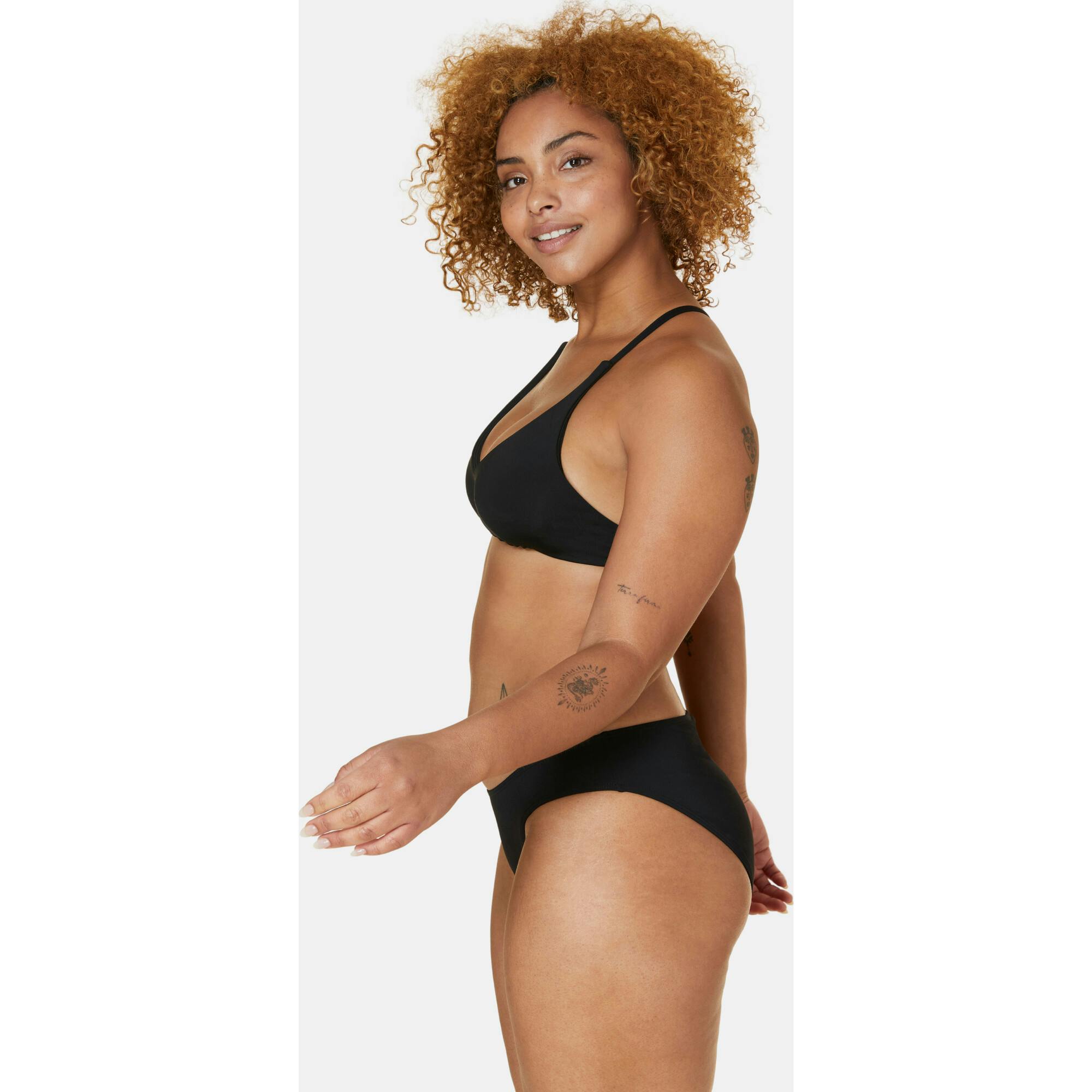The Valencia Bikini Top - Flat - Black