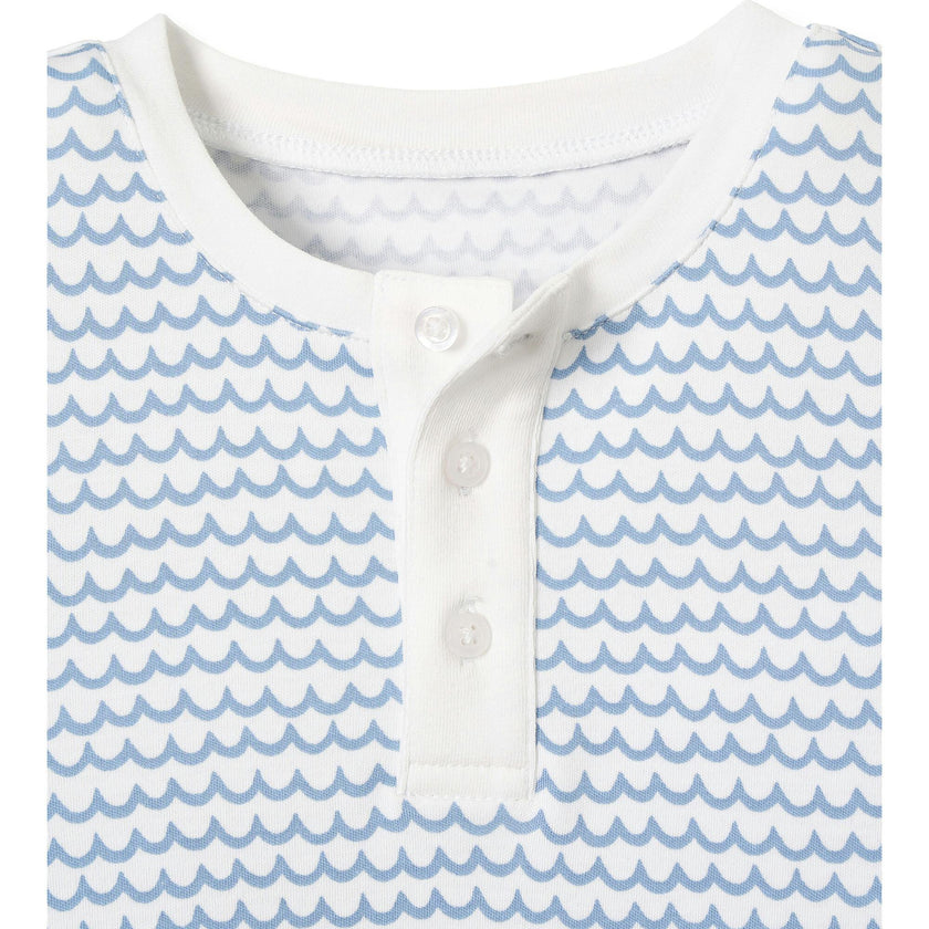 Kid's Pima Snug Fit Pajama Short Set in La Mer