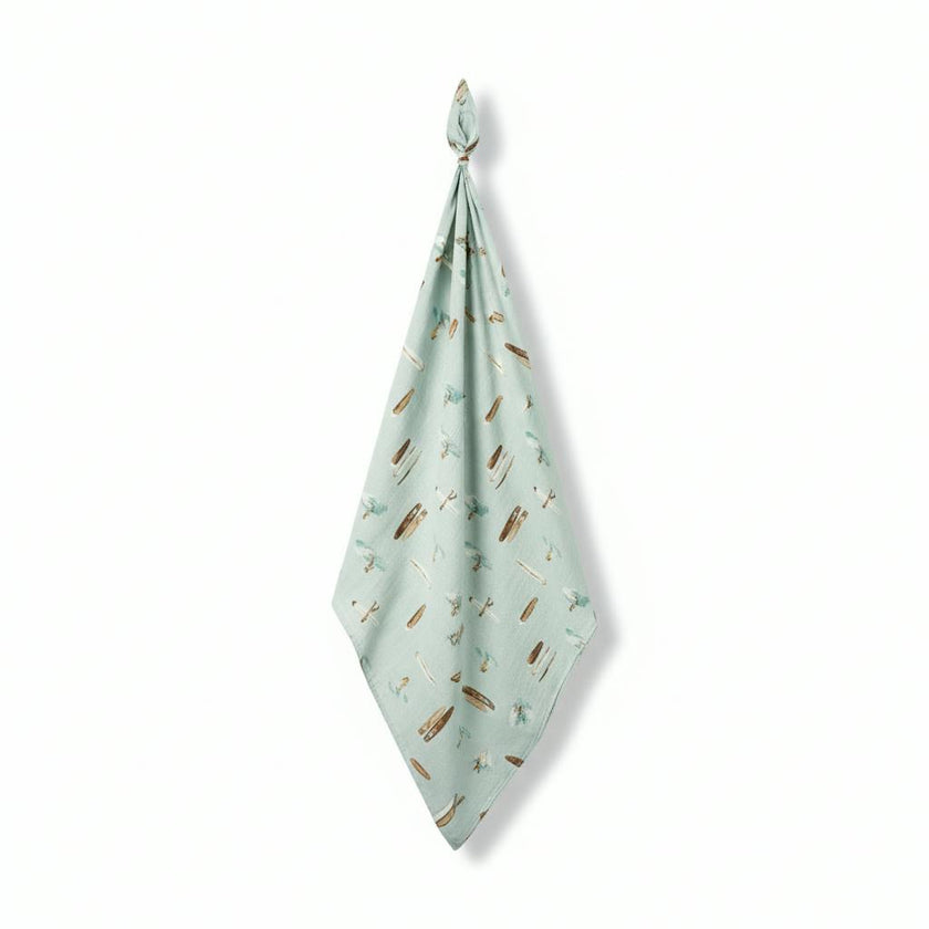 Vintage Surf Bamboo Muslin Swaddle Blanket