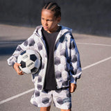 Gray Adian Football Moon Shorts