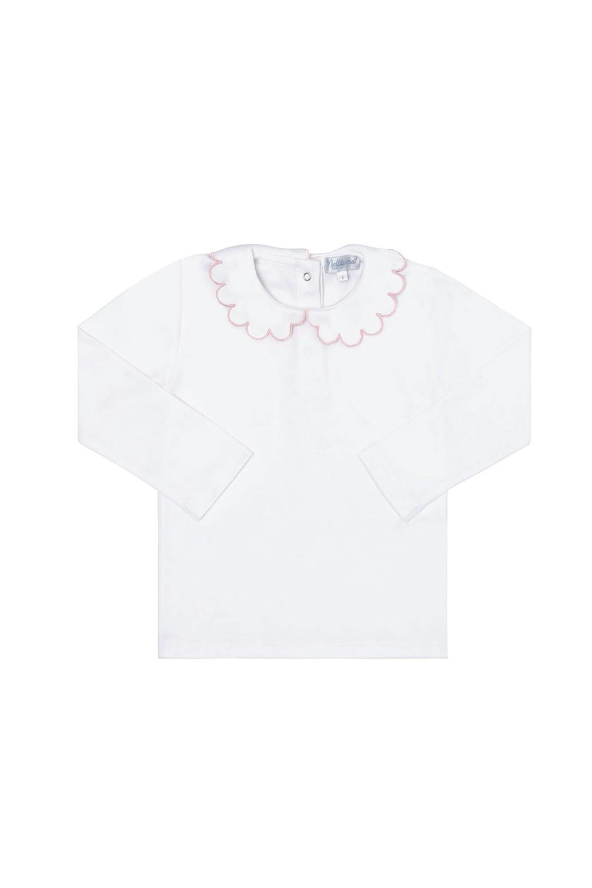 Nella Scallops Long Sleeve Tee