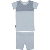 Boys Speckled Smocked Top & Short Set