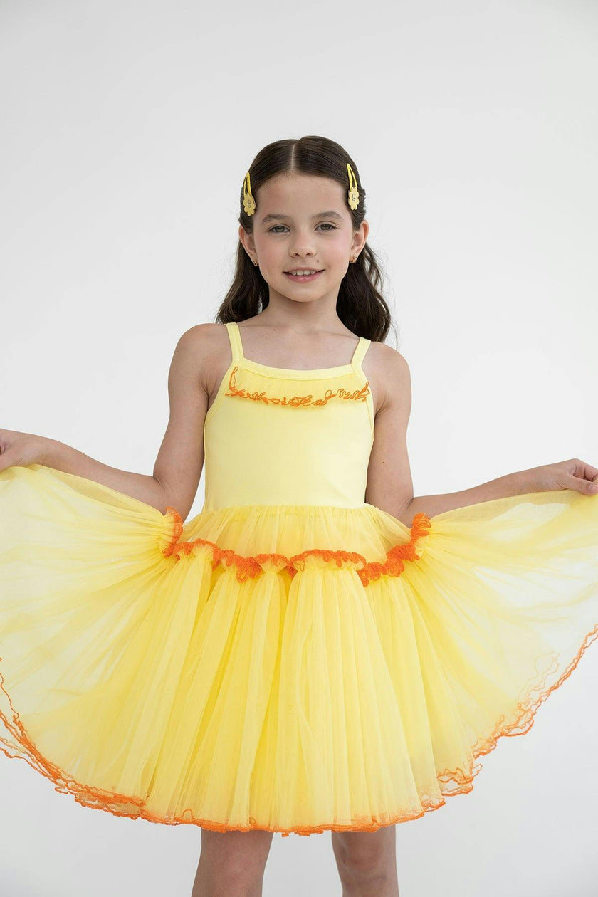 Dolly Yellow Tutu Dress