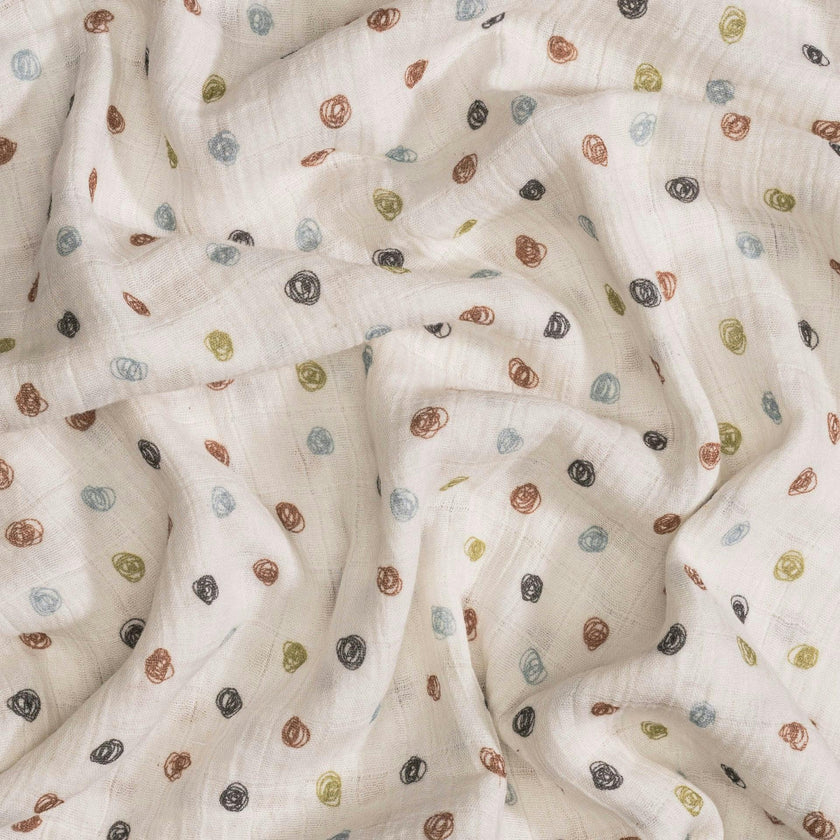 Charlie Cotton Muslin Swaddle Blanket Set (Tractor, Set of 2)