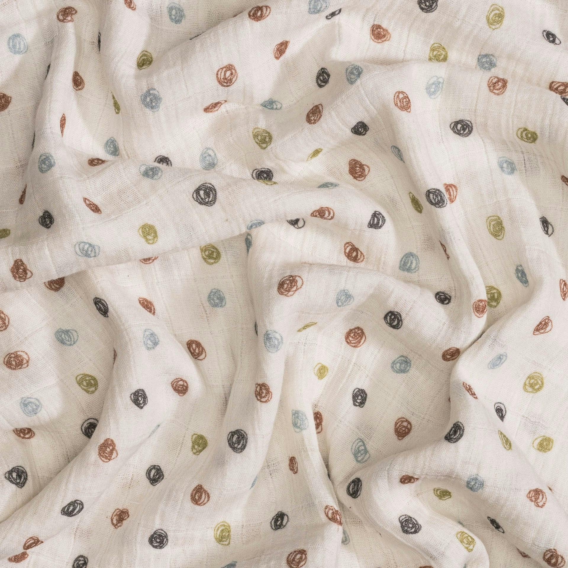 Charlie Cotton Muslin Swaddle Blanket Set (Tractor, Set of 2)