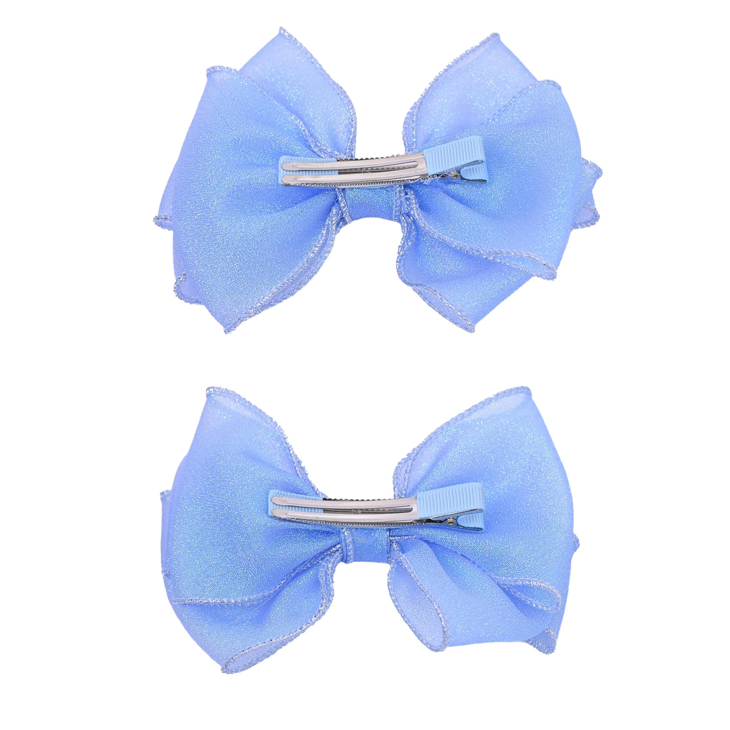Shimmering Bow Hairclip Set