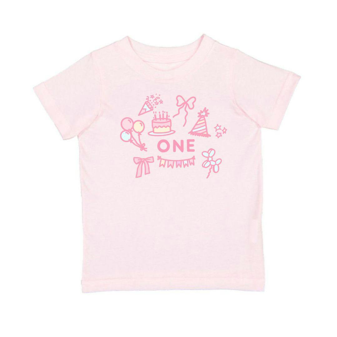 1st Birthday Icon Short Sleeve T-Shirt - Ballet