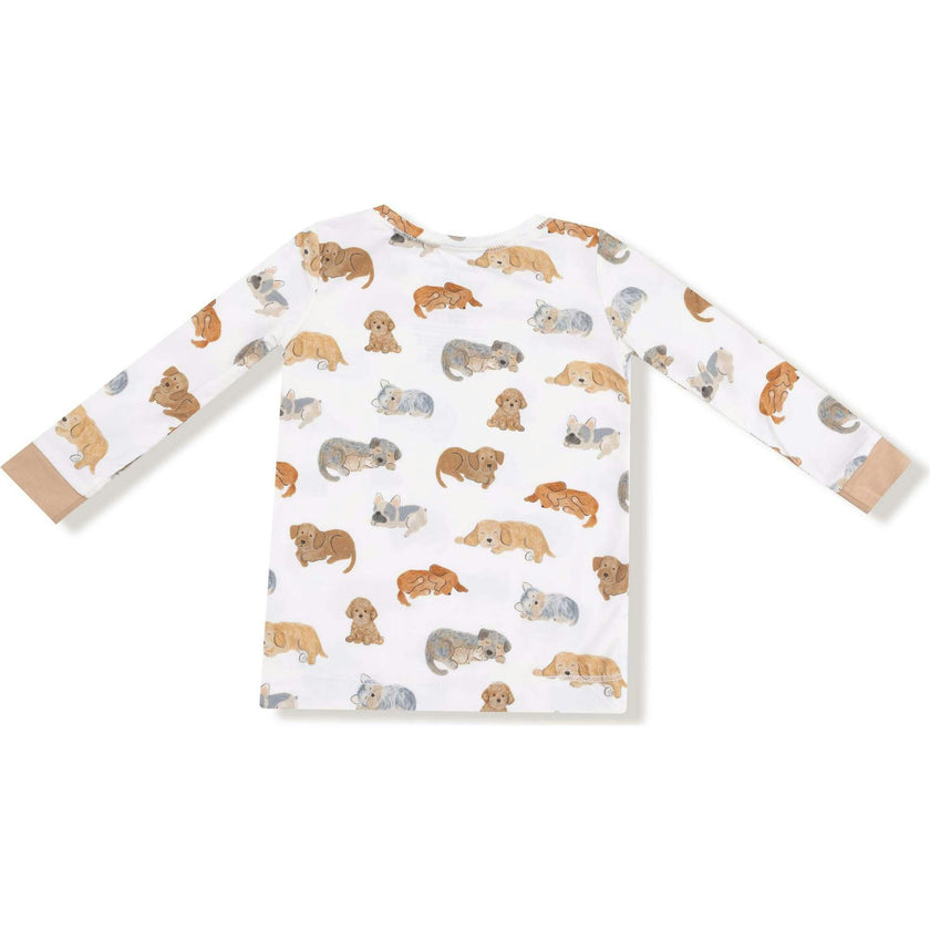 Napping Puppies - Long Sleeve Loungewear Set