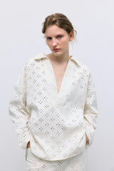 Camelia Woman Blouse Pure Cloud Denim