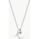 Personalized Mini Crystal Alphabet Necklace, Sterling Silver