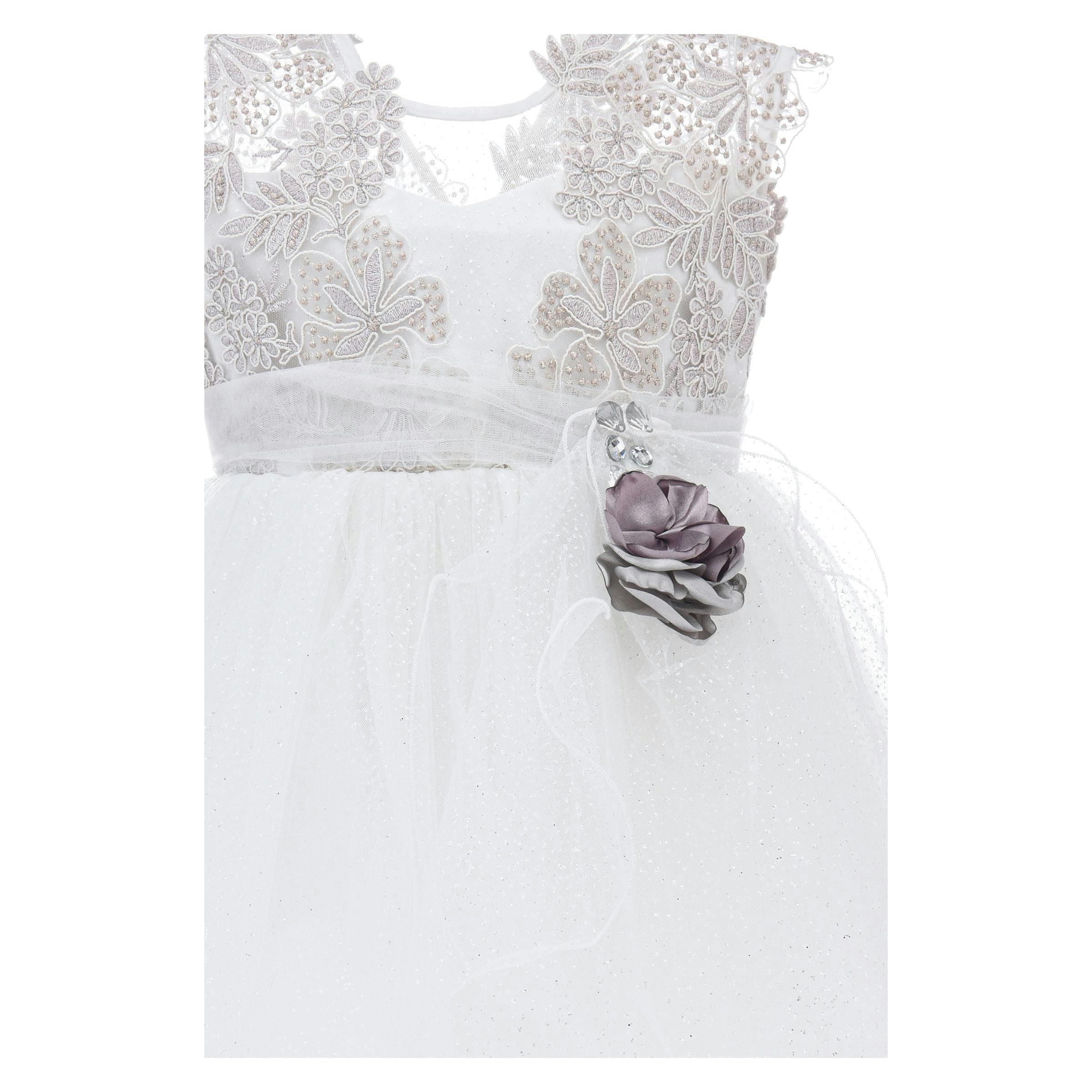 White Demi Glitter Dress