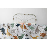 Cotton Muslin Swaddle Blanket - Dino Friends
