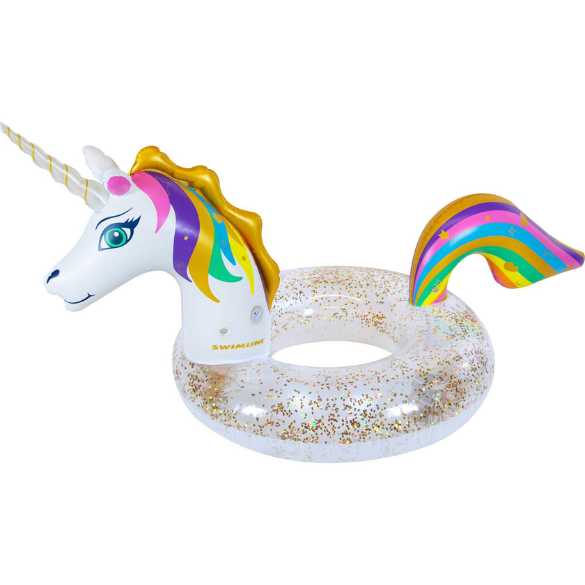 3' x 2'2" Inflatable LED Glitter Ring Float