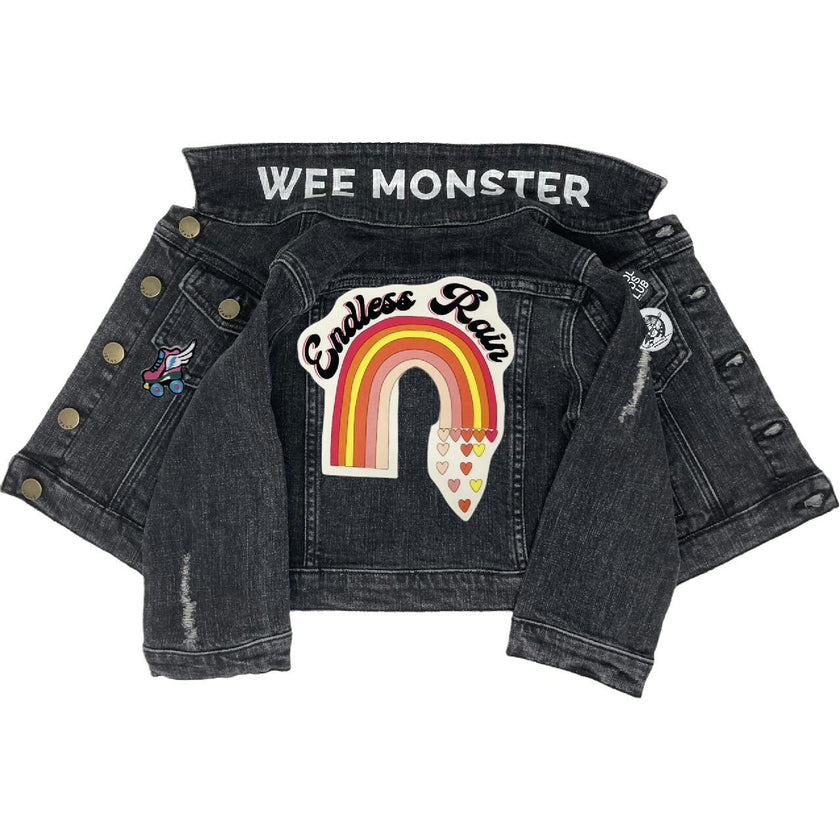Endless Rain Black Denim Jacket - Unisex for Boys and Girls