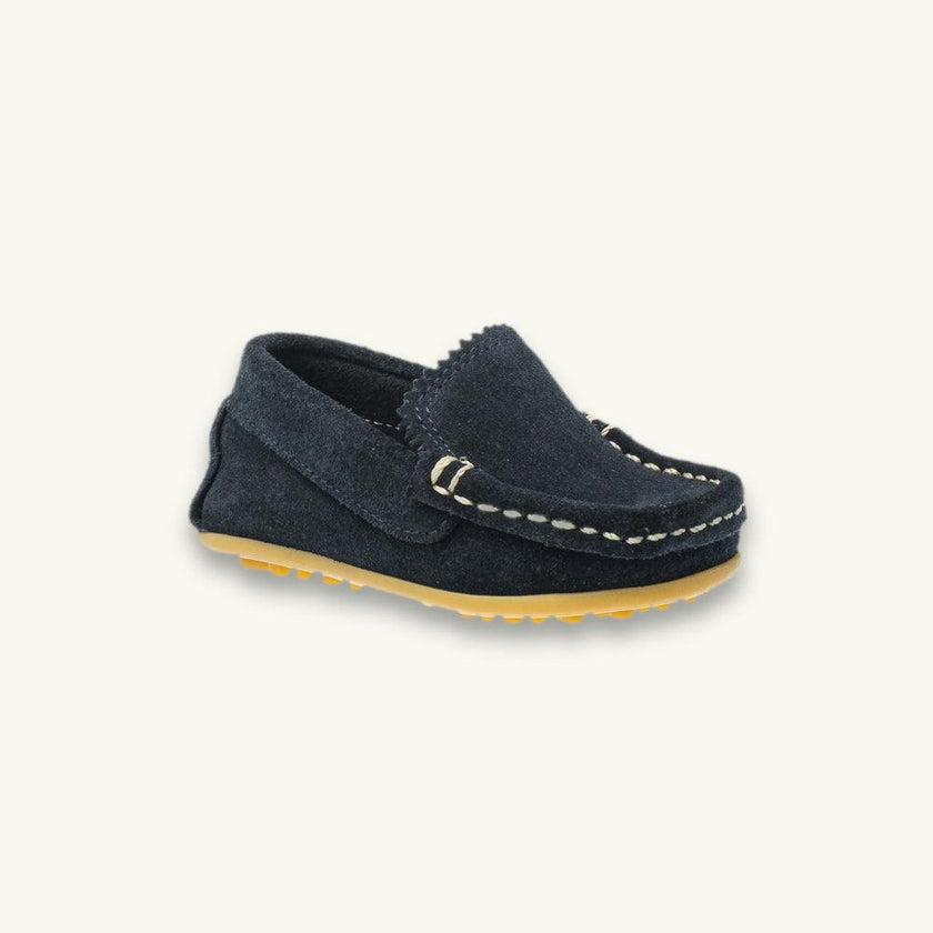 Toddler Antton Driver Moccasin | Blue Suede