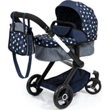 Bayer Design Dolls: Pram Xeo - Blue & White Stars