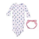 Stripe Dot Roses - Knotted Gown and Headband
