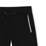 White & Black Logo Short Set