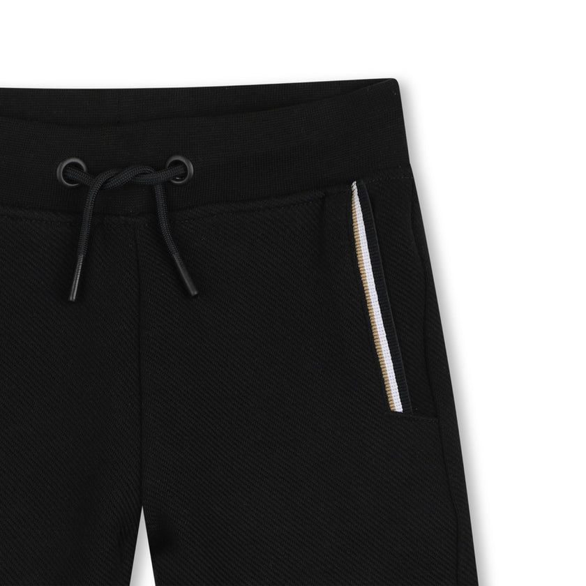 White & Black Logo Short Set