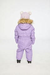 Baby Original One Piece Puffy Snowsuit With Removable Mittens And Boots Violet