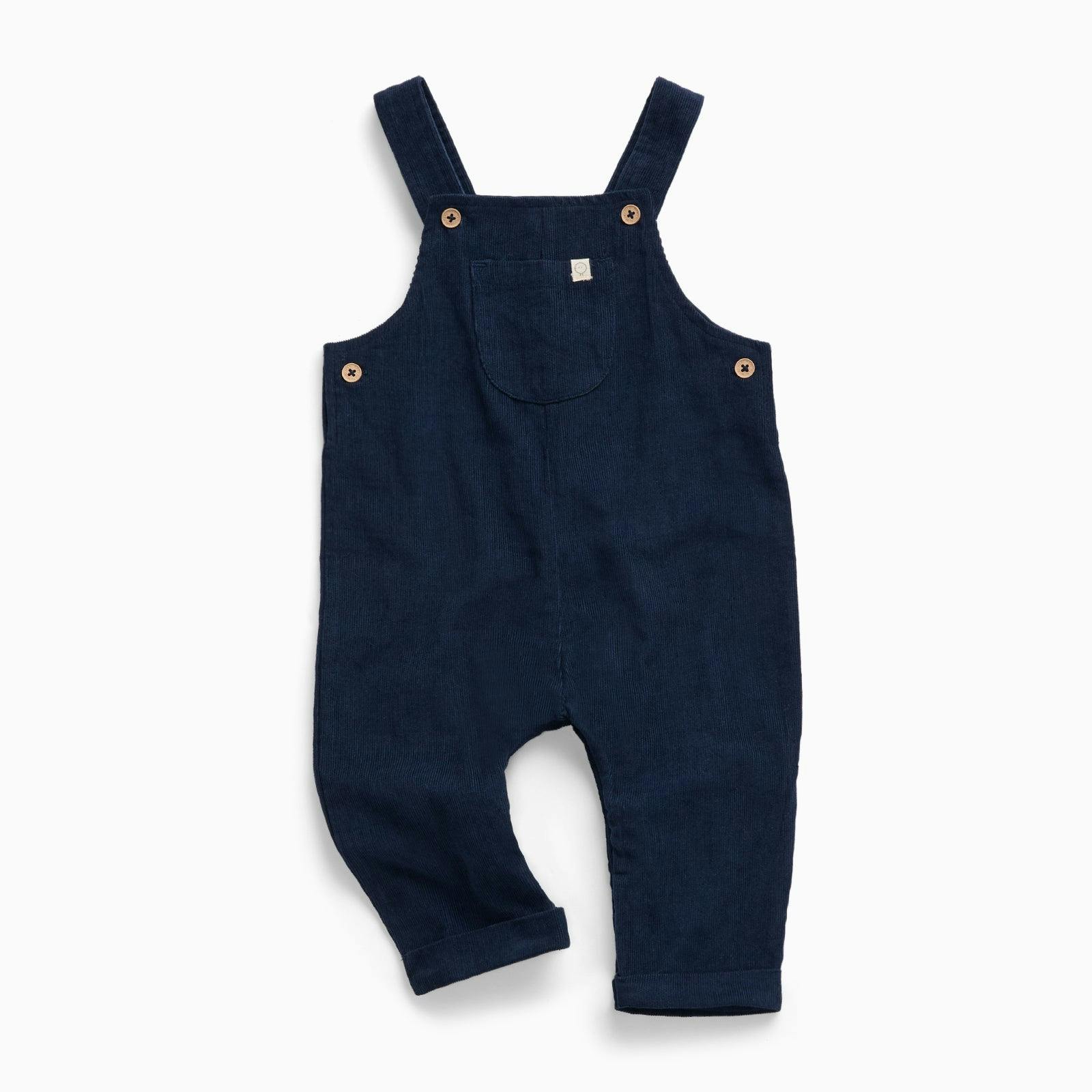 Navy Corduroy Overalls
