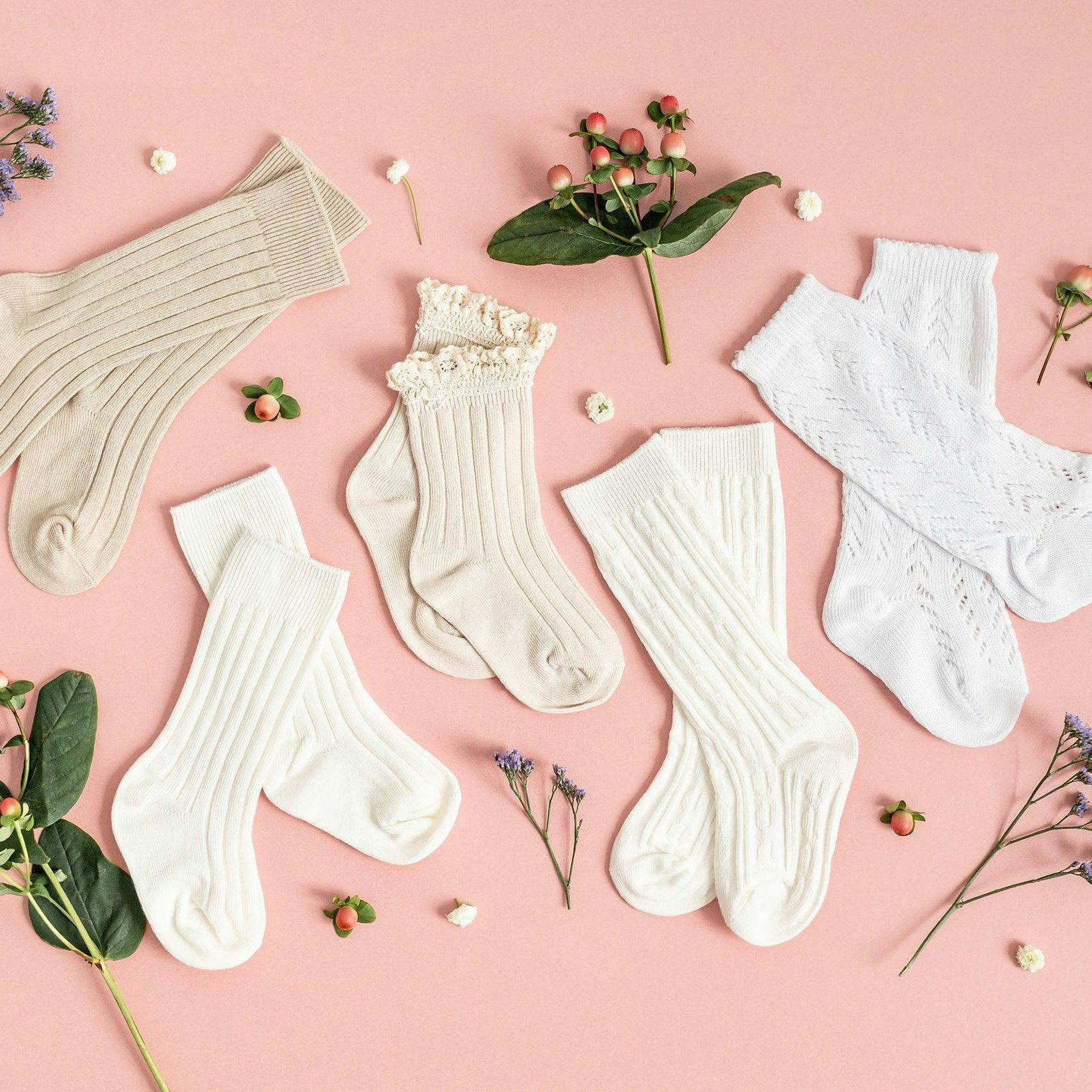 LLB Crochet Knee High Socks (2 pairs in each order)