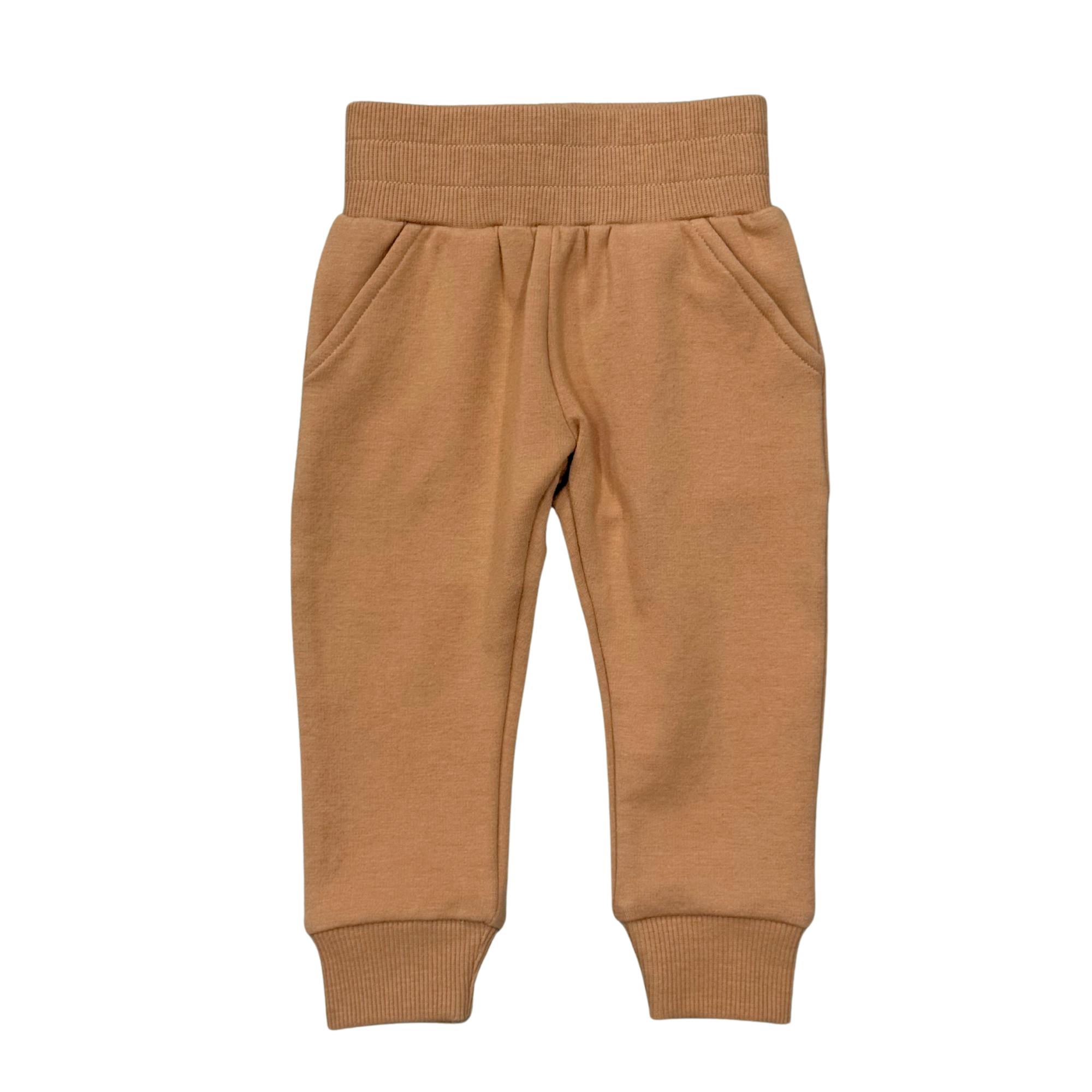 Boys Fleece Sweatpants in Chai