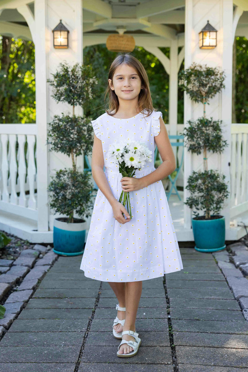 Embroidered Daisy Dress