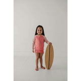 Girl's Zip Rash Guard Swimsuit