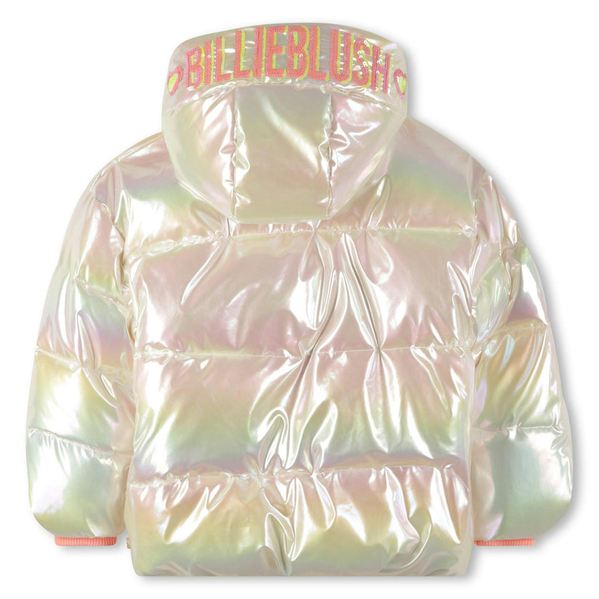 Hooded down jacket