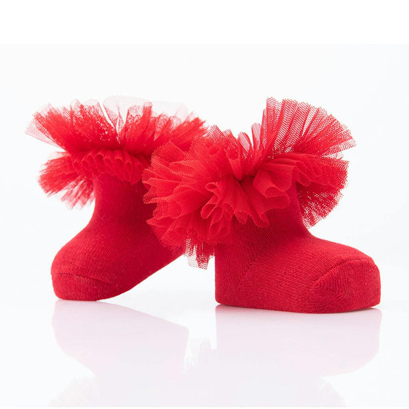 Multicolor 3pc Tulle Frill Socks Set