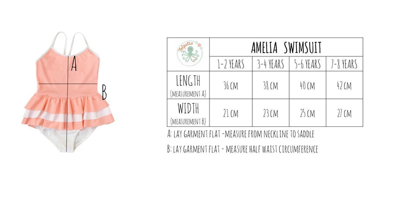 Amelia one piece in peach pink and ivory