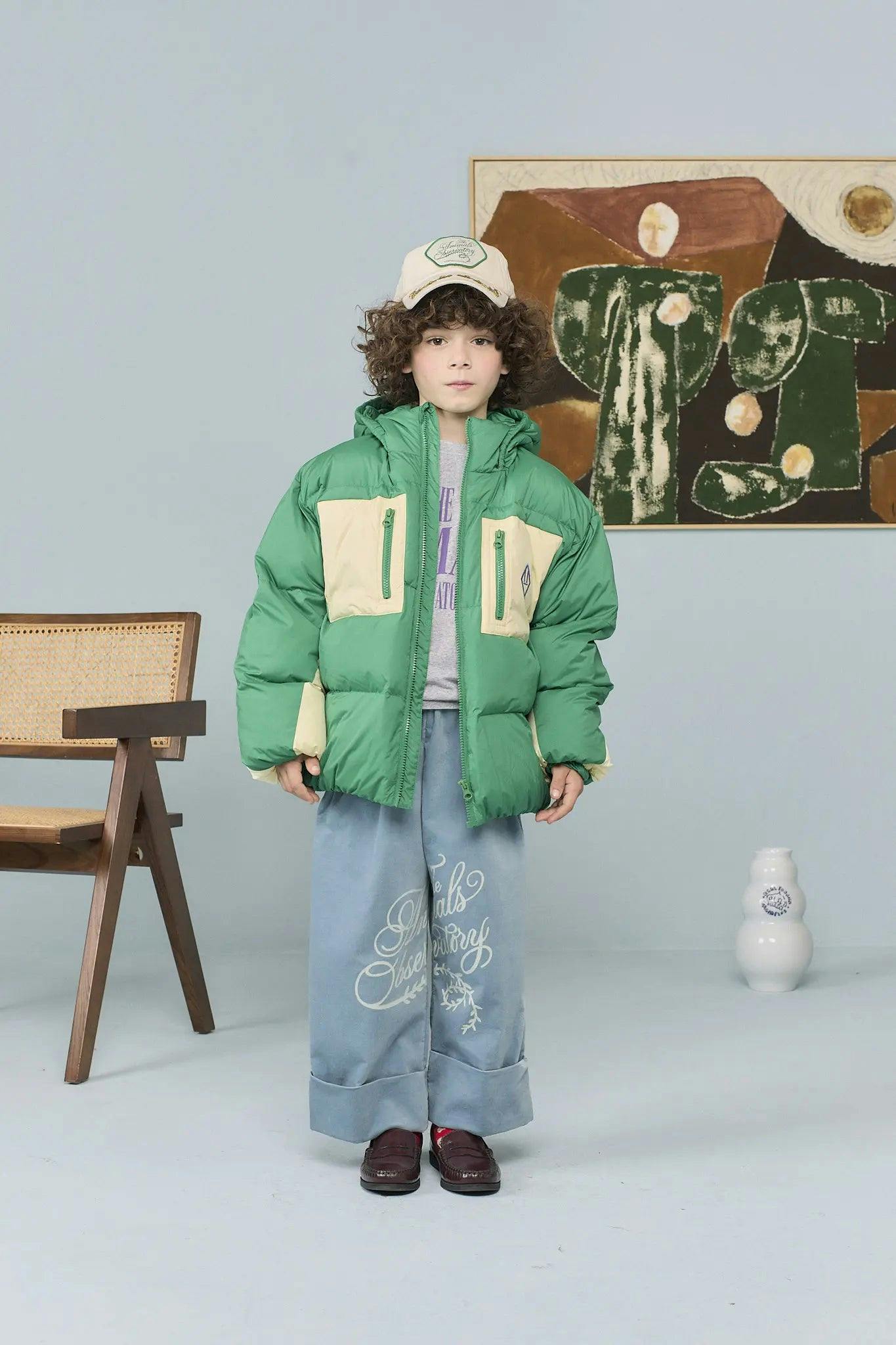 Green Roadrunner Puffer Jacket
