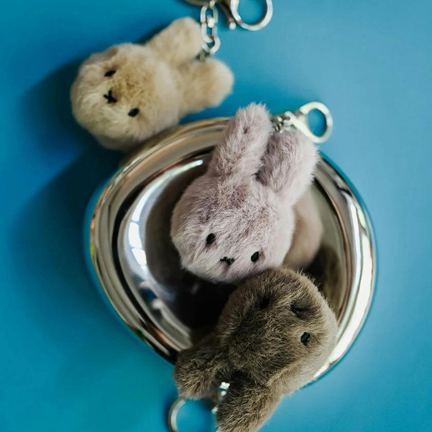 Keychain MIFFY ECO Fuzzy Beige 3"