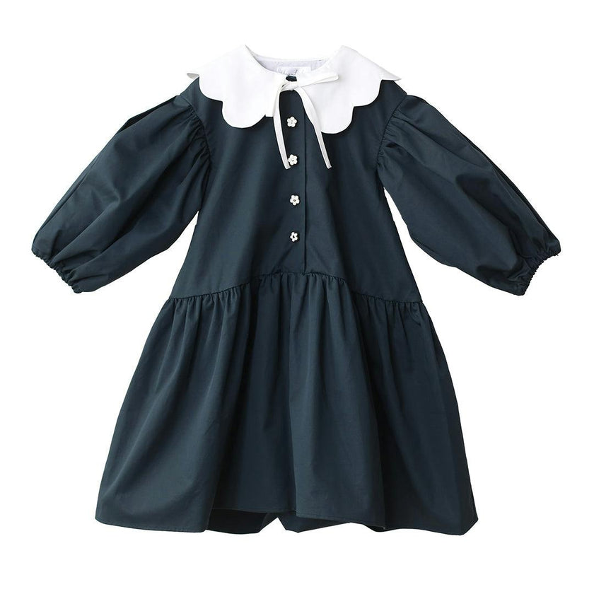 Selena dress (sacramento-green/ivory)