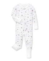 Baby's Pima Peekaboo Romper in Le Woof