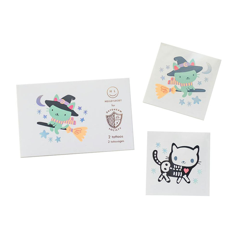 Meowloween Temporary Tattoos