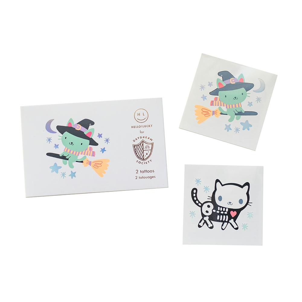 Meowloween Temporary Tattoos