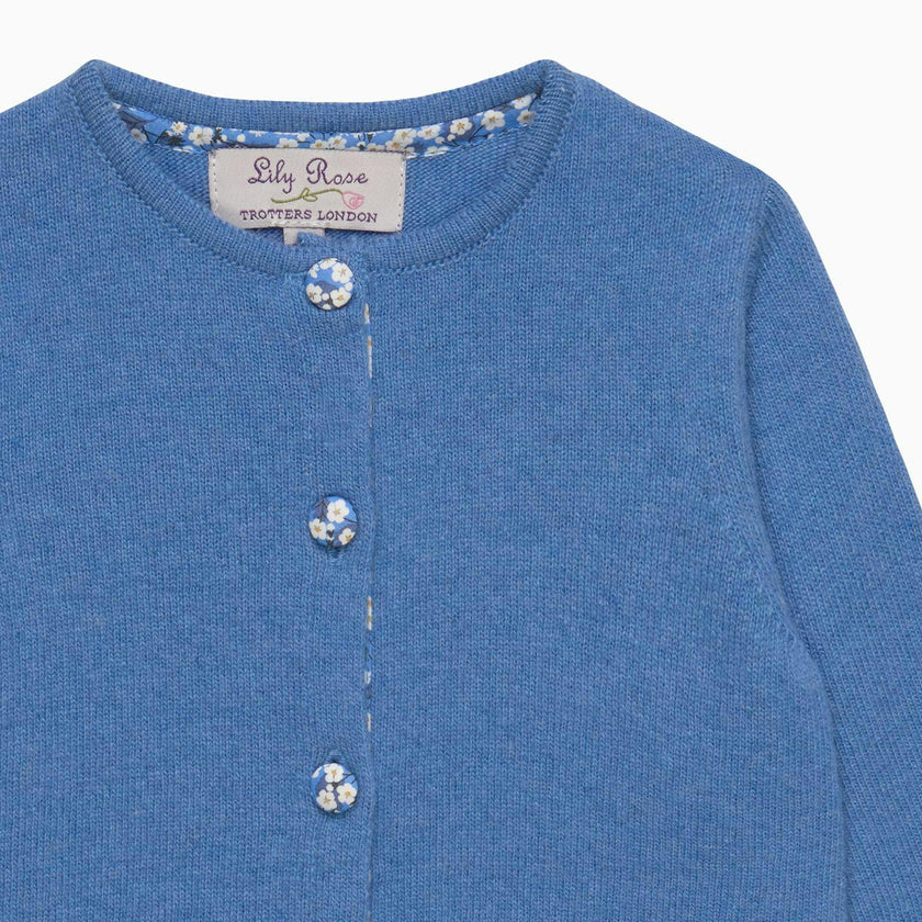 Baby Cardigan in Blue Mitsi Valeria
