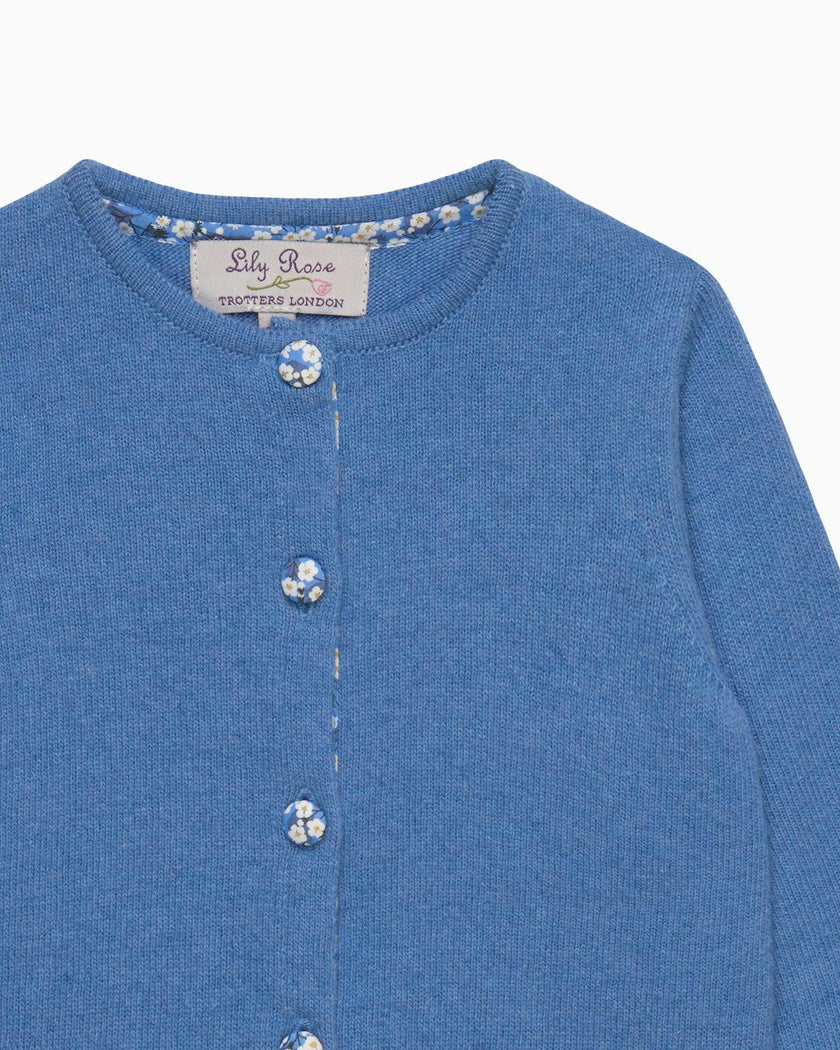 Baby Cardigan in Blue Mitsi Valeria