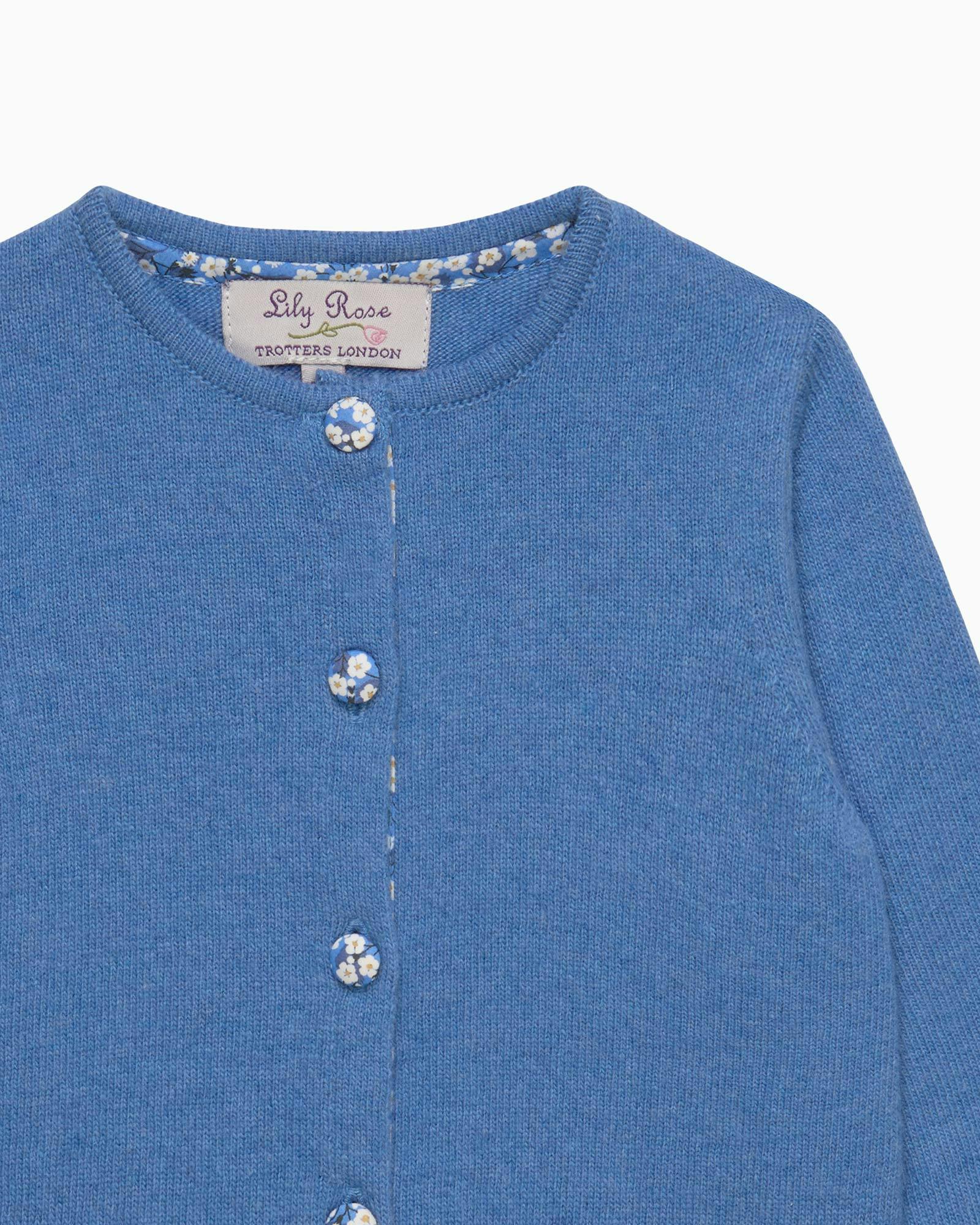 Baby Cardigan in Blue Mitsi Valeria