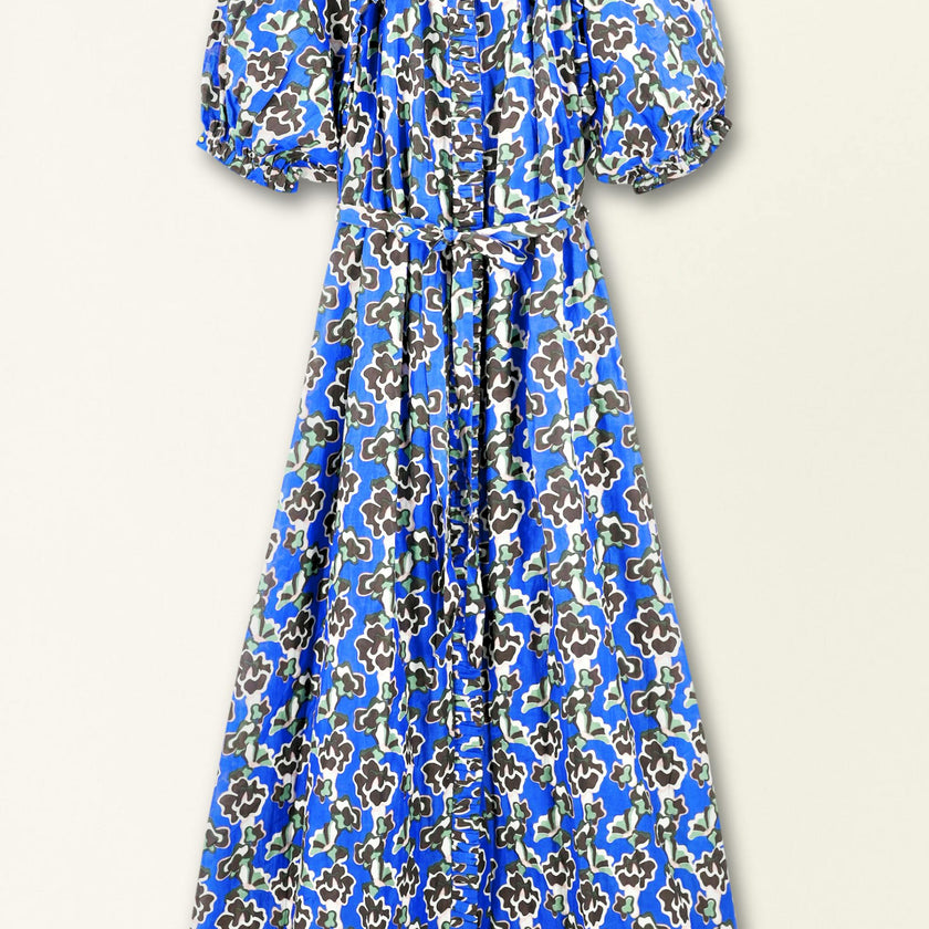 Somerset Dress in Lapis Wildflower