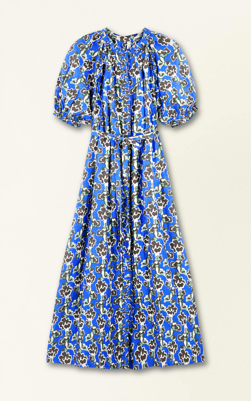 Somerset Dress in Lapis Wildflower