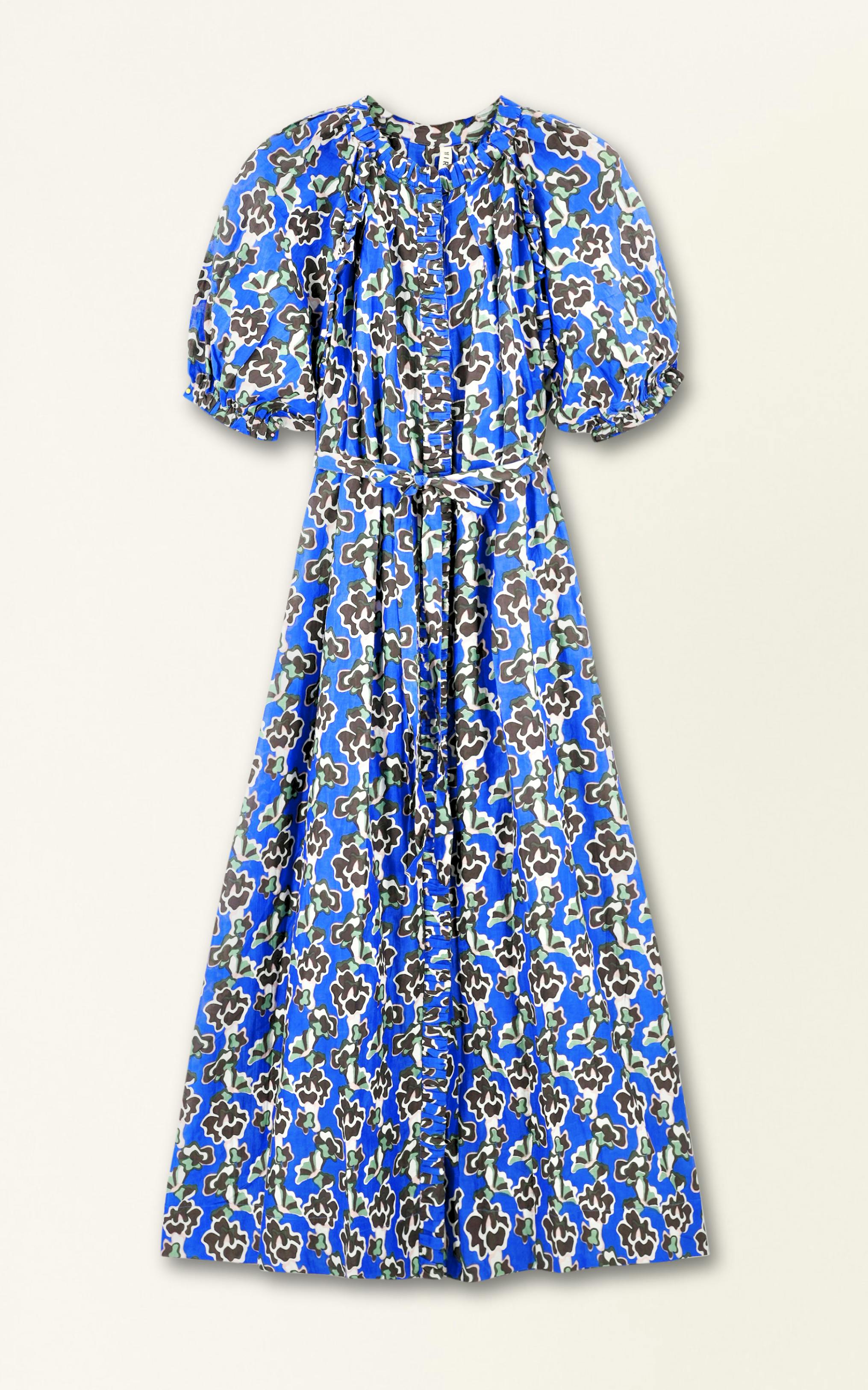Somerset Dress in Lapis Wildflower