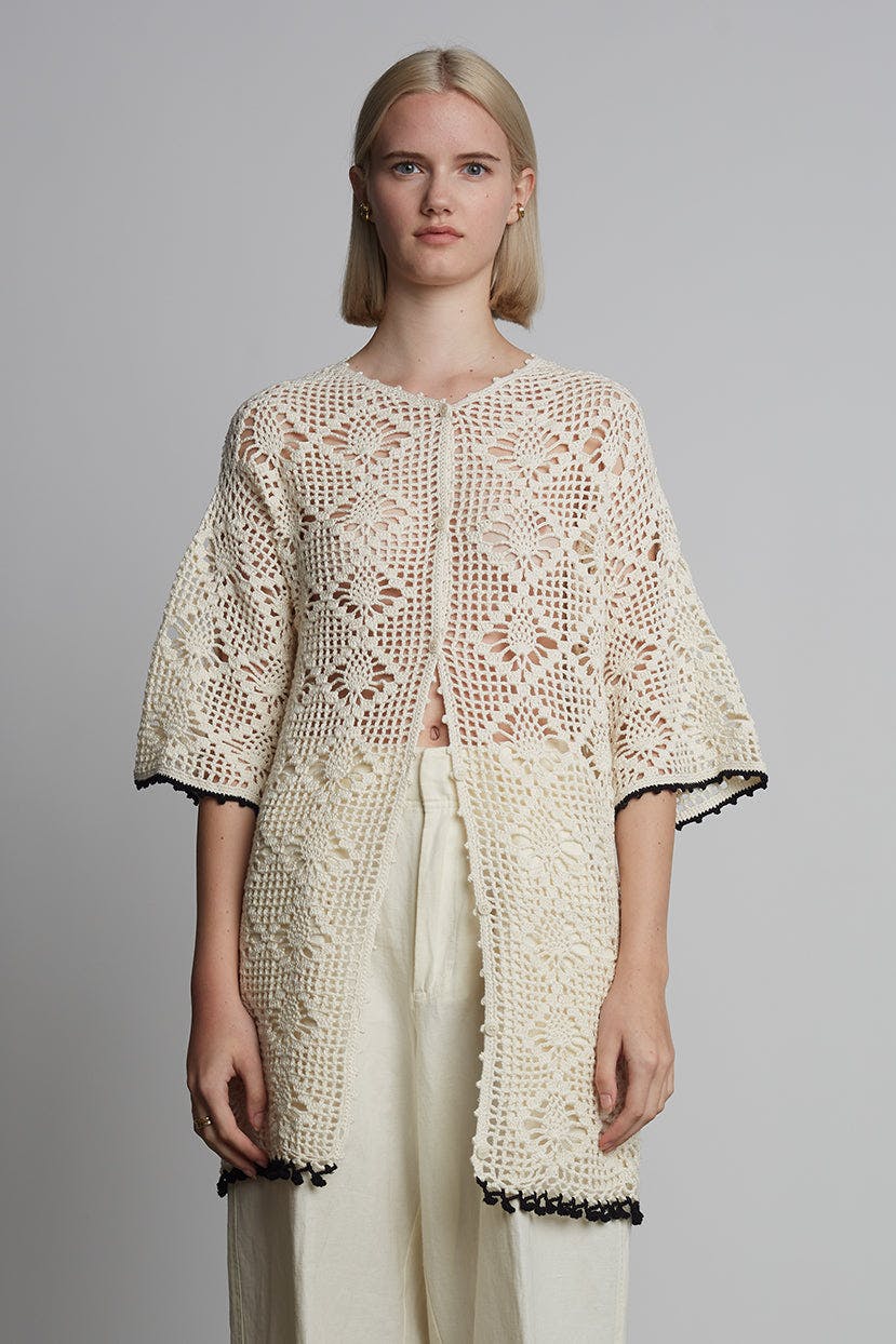 VIOLET CROCHET COVER UP | IVORY