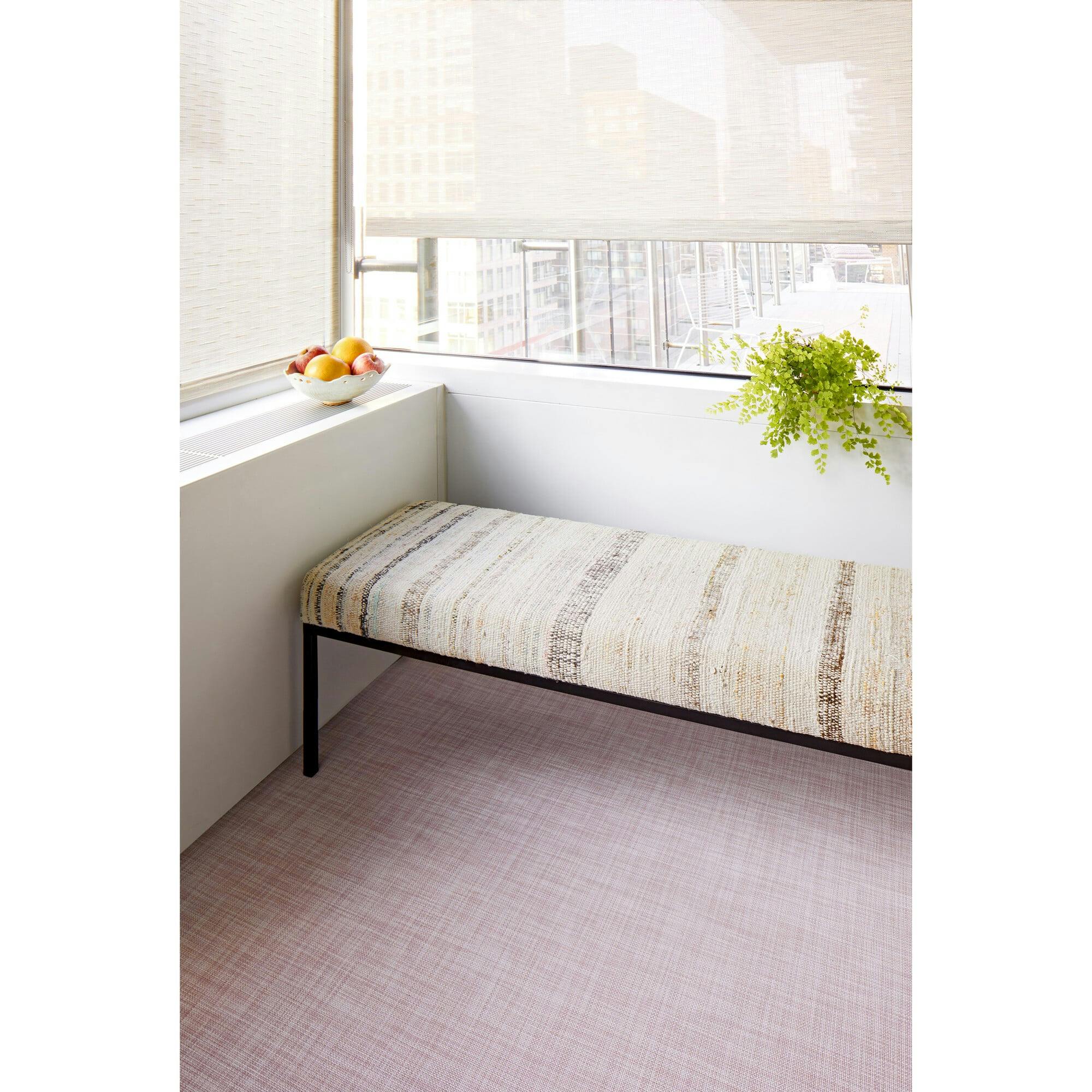 Mini Basketweave Floor Mat, Blush